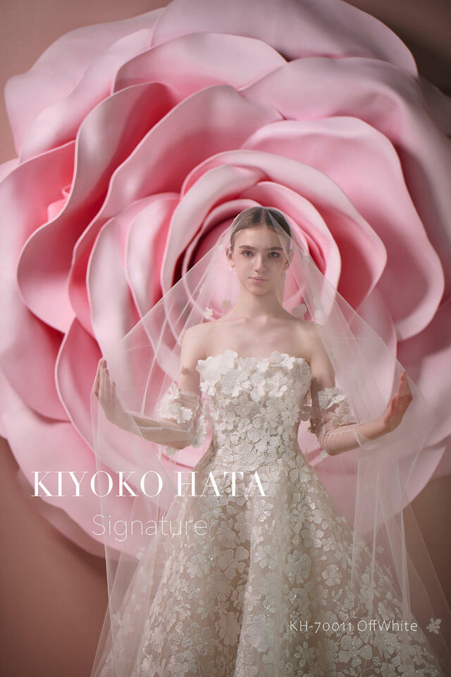 【クラウディア】KIYOKO HATA（キヨコハタ）新作ウェディングドレス｜KH-7011_offwhite