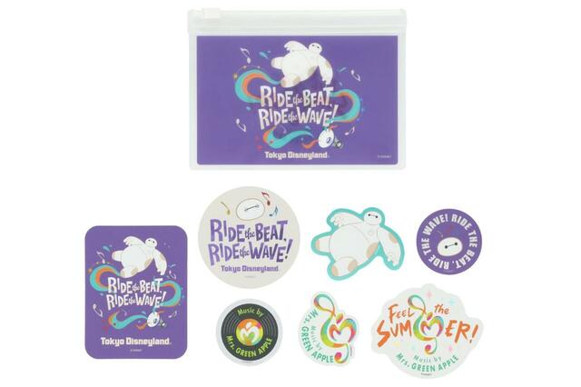 ステッカーセット 1,200円|東京ディズニーリゾート「サマー・クールオフ at Tokyo Disney Resort」グッズ|販売店舗:東京ディズニーランド「ディズニー&カンパニー」|発売日:2026年7月1日(水)