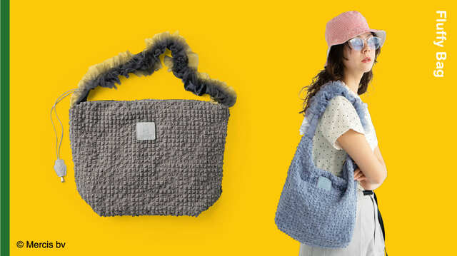 【フェリシモ 持ち手の長さが変えられる もこもこショルダーバッグ(税込4,950円)】ショルダー部分のチュール遣いがアクセント!ミッフィーのかわいいショルダーバッグ