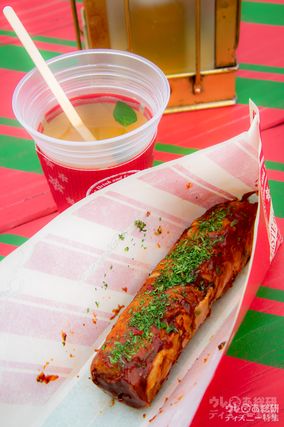 「ホットカクテル(柚子)」＆「BBQポークライスロール」