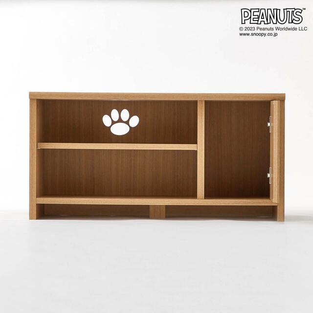 【ベルメゾン】コンパクトテレビ台「スヌーピー」｜￥13,900～16,900 （税込）　© 2024 Peanuts Worldwide LLC