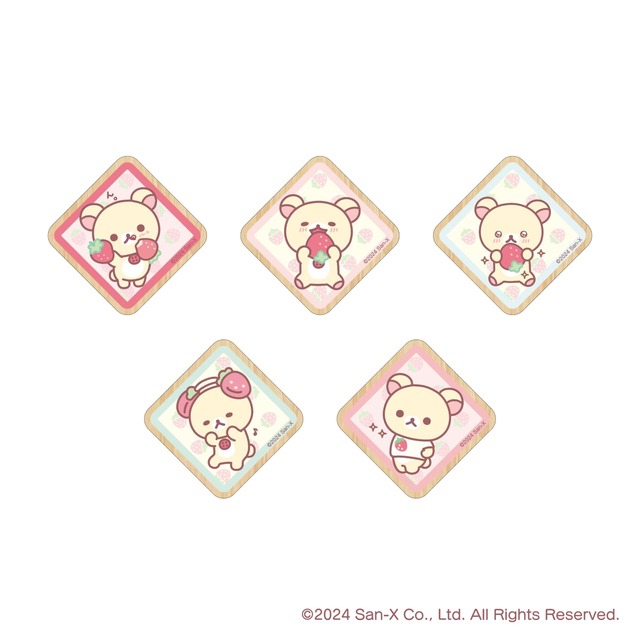 【コリラックマ「KORILAKKUMA 20th ANNIVERSARY CAFÉ」】ウッドマグネット（ランダム5種）　880円