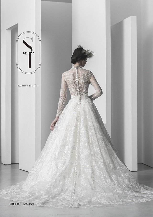 「ST」新作ウェディングドレス　STB0003_Offwhite