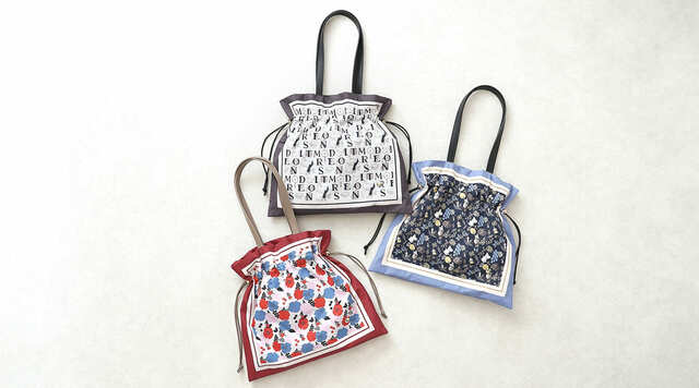 【ふんわり華やぐ ムーミンのスカーフトート】サイズは約W40×H37cm。価格は各7,920円(税込み)