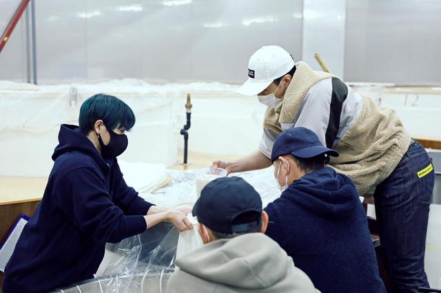 『5013橘』の作業と同日に『2021全国新酒鑑評会』出品に向けた造りが行われていた