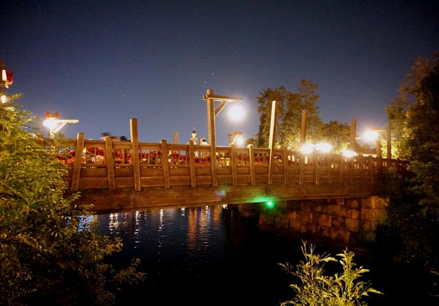 頑丈に作られた大きな橋