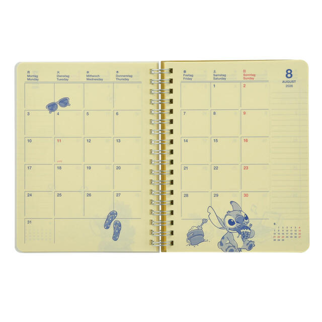 【デルフォニックス】リロ、スティッチ、スクランプ Rollbahn Diary L 手帳・スケジュール帳 CALENDAR＆ORGANIZER 2026 2,400円