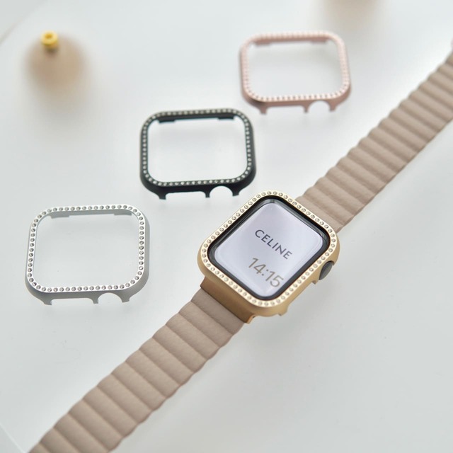 「シンプルな輝き」アップルウォッチフレーム　キラキラした装飾がかわいい！
