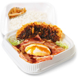 ベーコンエッグソースカツ弁当