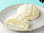 「MILK　メロンパン」＜149円(税込)＞【ローソン×生クリーム専門店「ミルク」】