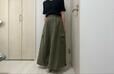 【ファッションセンターしまむら　レディース　スカート（近藤千尋）】暗すぎないので、トップスの色は暗めでも明るめでも合わせやすい色味です