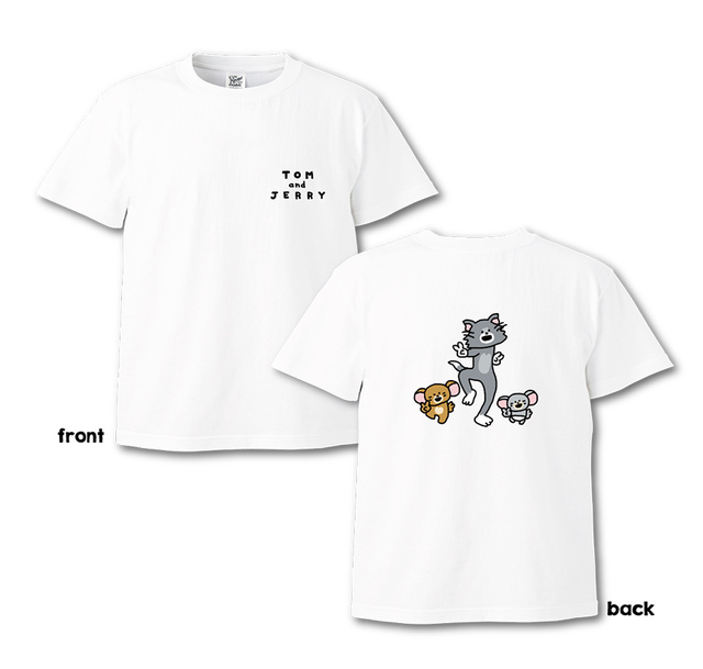 【トムとジェリー Happyくじ】B賞 コラボレーションTシャツ［全2種］