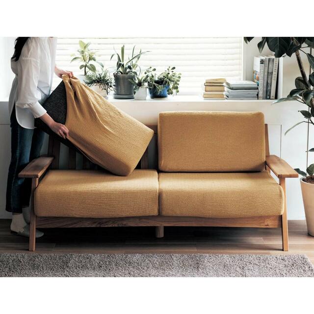 ぴったりフィットする綿混撥水の伸びるソファーカバー(分割タイプ)|¥5,500~18,150 (税込)