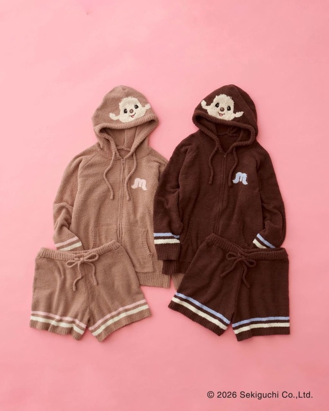 【モンチッチ×OPAQUE.CLIP】ルームウェアセットアップ　¥7,700（税込） ※ベージュ（#870）カラーはECサイトと一部店舗限定カラー