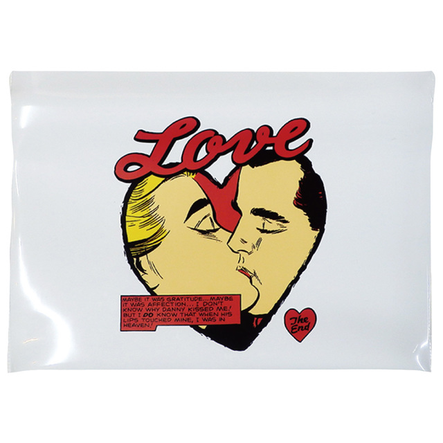 エナメルクラッチバッグ（ラブ）￥2,000+税 