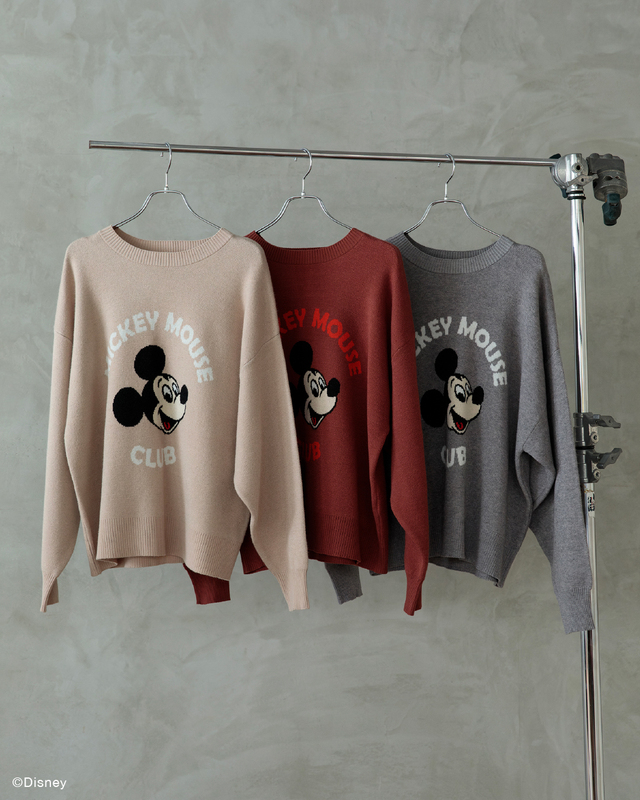 ミッキーマウス・クラブ／パッチワークカーディガン ¥5,990｜Green Parks「ディズニー創立100周年」コレクション第2弾