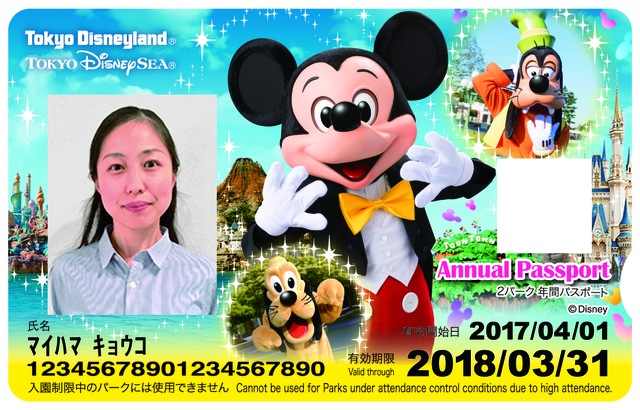 東京ディズニーリゾート 2パーク年間パスポート｜2017年3月18日（土）～2018年3月31日（土）デザイン