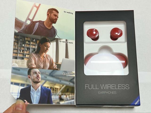 【ゲオ 完全ワイヤレスイヤホン GRFD-TWS DT06】実は中身を確認できるようになっているので、購入前に中を見られます