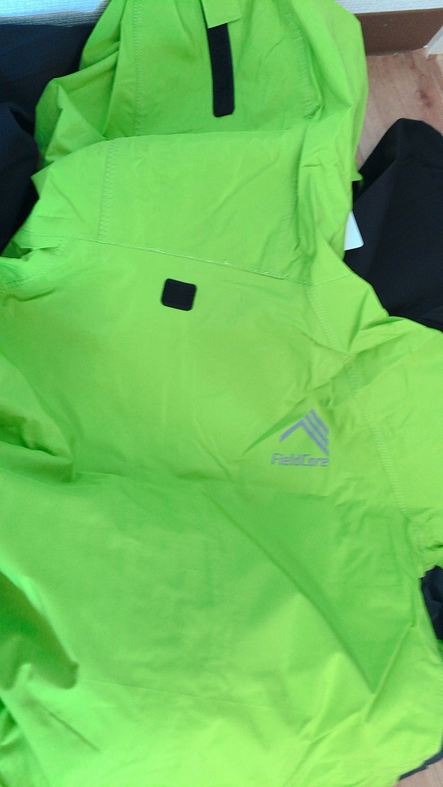 【FieldCore】透湿レインスーツSTRETCH(ストレッチ)／反射プリントで安全性も抜群