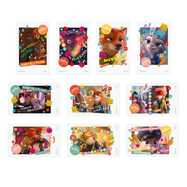 ステッカー(ランダム10種) 605円|ディズニー『ズートピア』「Zootopia」BUNNY BEST FRIEND OH MY CAFE