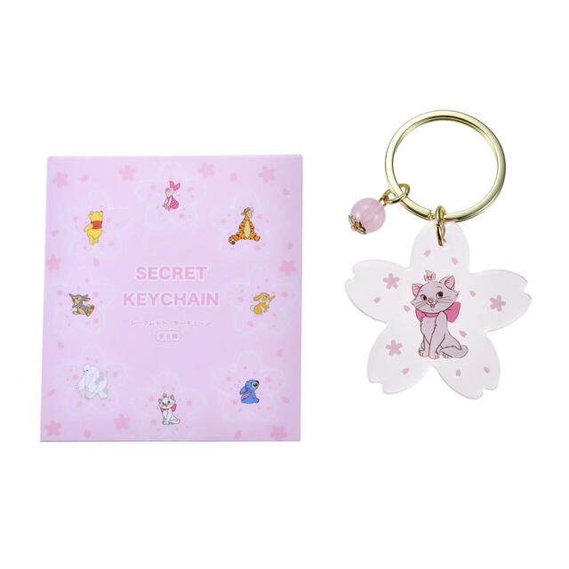 ディズニーキャラクター シークレットキーホルダー 桜 900円