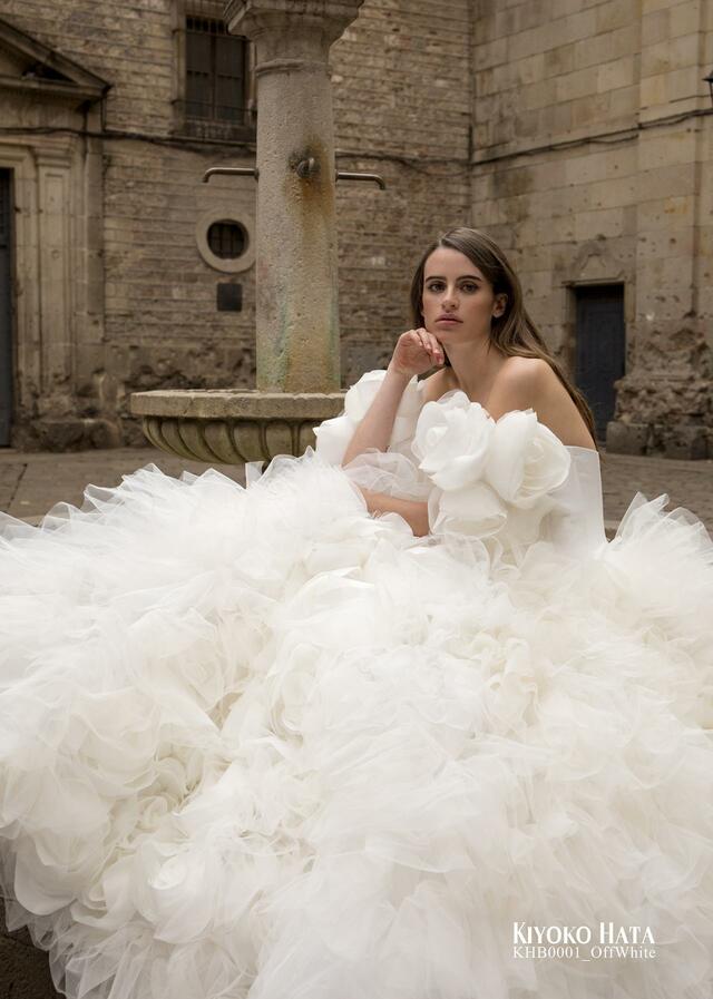 「KIYOKO HATA」新作ウェディングドレス KHB0001_OffWhite