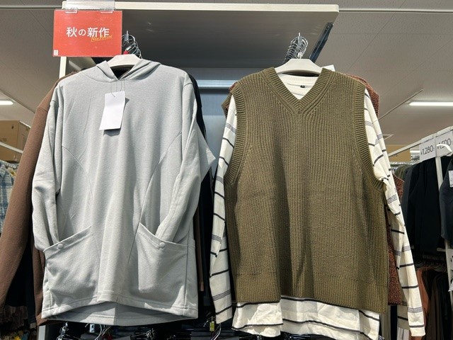 ワークマン オーバーサイズニットベストなども着回ししやすい