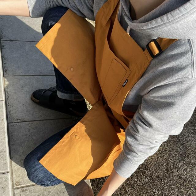 【ワークマン 耐久撥水Field(フィールド)リップエプロン】足さばきもラクラク！しゃがんでも動きを妨げずストレスフリーです