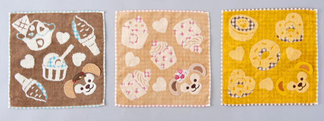 ミニタオルセット ¥2,100 ※カップから出して広げた状態｜TDS「スウィート・ダッフィー」2016