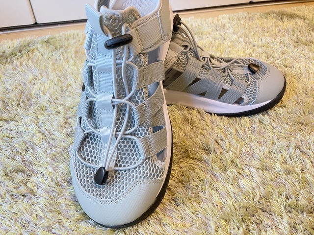 【ワークマン フィールドサンダルアドバンス】靴底はスニーカーのようにしっかりしています