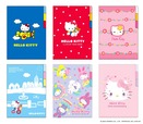 【『ハローキティ50周年』文具雑貨シリーズ】「クリアファイルA5 3ポケット」　全6柄　各330円