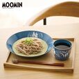 <食洗機・レンジ対応>割れにくい樹脂製の麺皿&そばちょこセット(樹脂製の竹す付き) 「ムーミン」