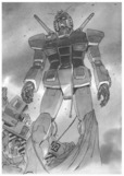 「機動戦士ガンダム THE ORIGIN」漫画原画 © 創通・サンライズ
