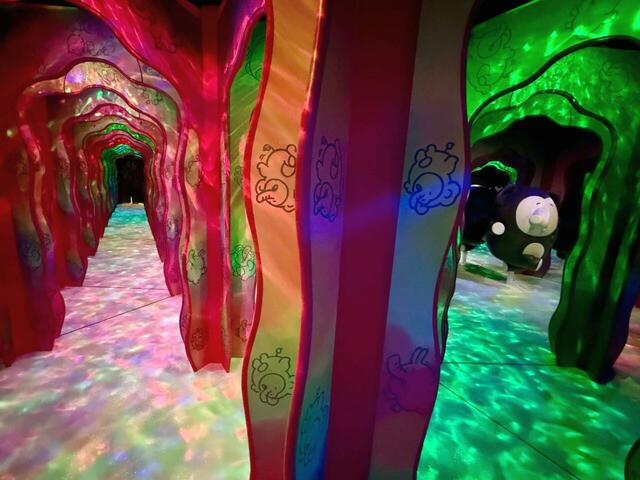 壁にもゾウの絵が描かれています…迷ってしまわないように注意！筆者は迷ってしまいました…