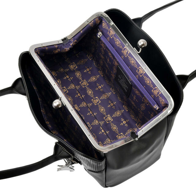 【ANNA SUI】ジャック・スケリントン＆ゼロ ハンドバッグ がまぐち バッグチャーム付き ストライプ 33,000円