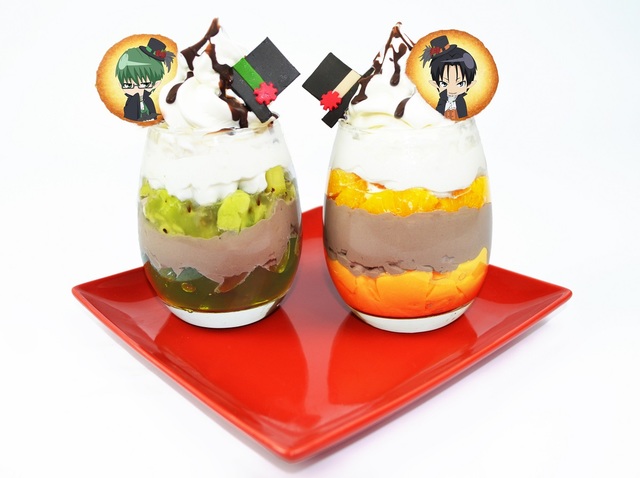 緑間と高尾のダブルヴァンパイアパフェ　(900円)｜黒子のバスケ Vampire Party in J-WORLD TOKYO