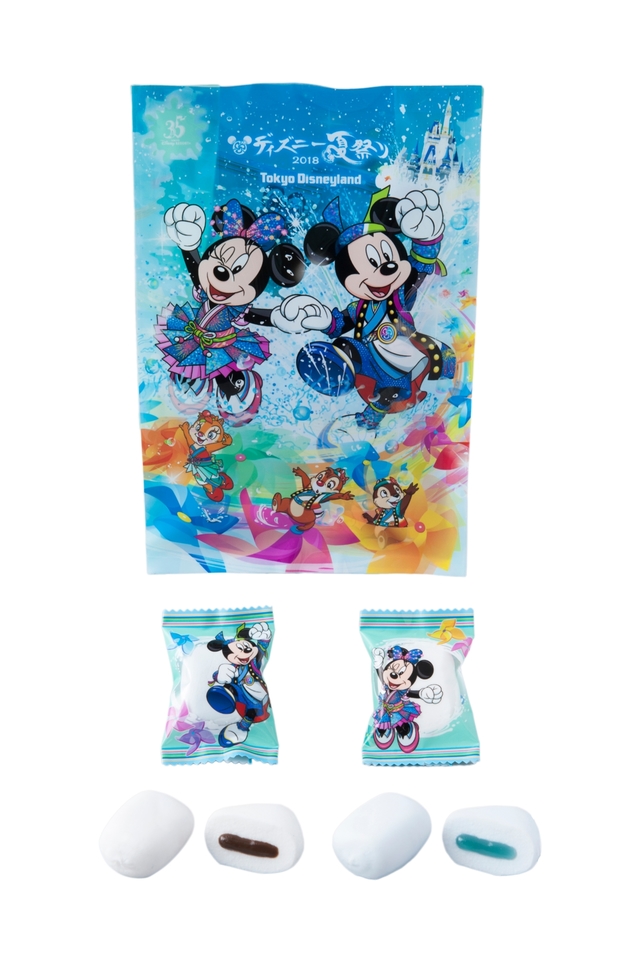 マシュマロ ¥600 ※内容量:18個(ラムネゼリー入り9個、チョコレートクリーム入り9個)|東京ディズニーランド「ディズニー夏祭り」2018年