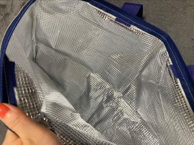 【ESSE スヌーピーの超BIG保冷トートバッグ】内側は全体が保冷素材で作られています