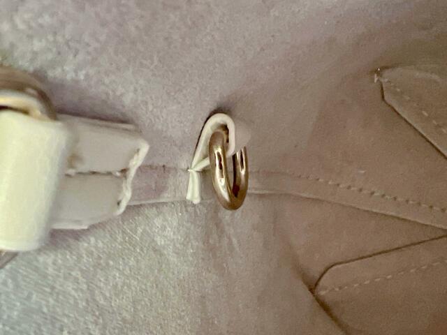 バッグの中には付属のパスケースをつけられるDカンもついています