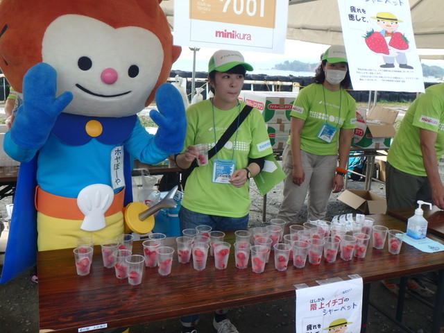 ツール・ド・東北2015／エイドで再びホヤぼーやが登場！