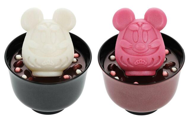 おしるこもなか 1,100円|東京ディズニーリゾートお正月グッズ|販売店舗:東京ディズニーランド「グランドエンポーリアム」、東京ディズニーシー「ヴァレンティーナズ・スウィート」|発売日:2025年12月1日(月)