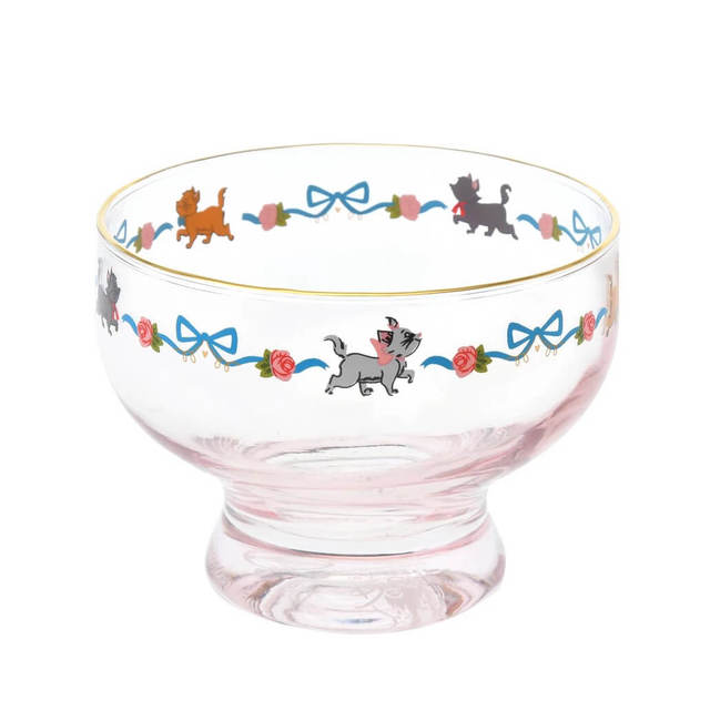 マリー、ベルリオーズ、トゥルーズ おしゃれキャット デザートグラス The Aristocats by Ann Shen 1,980円
