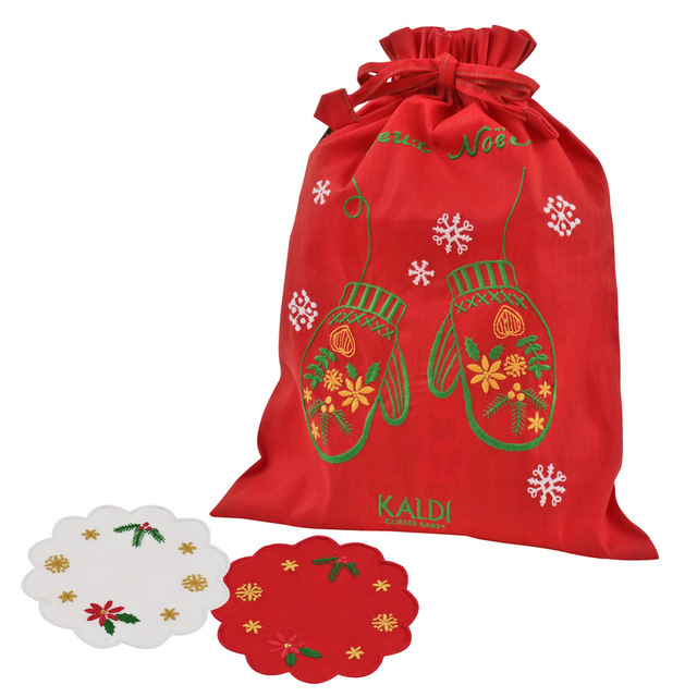 クリスマス刺繍ノエルバッグ