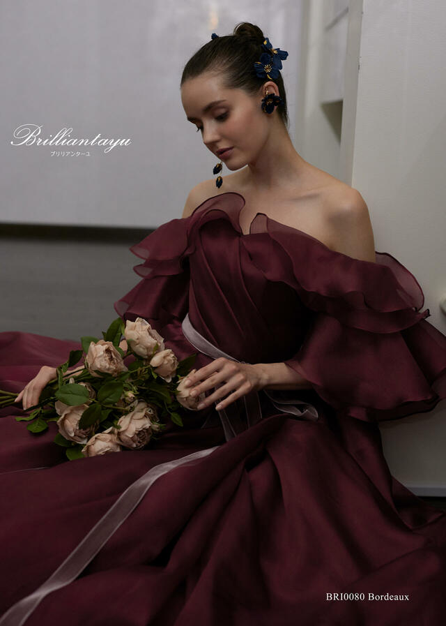 「Brilliantayu （ブリリアンターユ）」新作ウェディングドレス　BRI-0080_Bordeaux