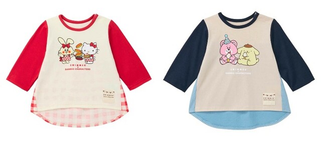 SWIMMER×サンリオキャラクターズ バック切替えプリント長袖Ｔシャツ｜2,290 円（税込）