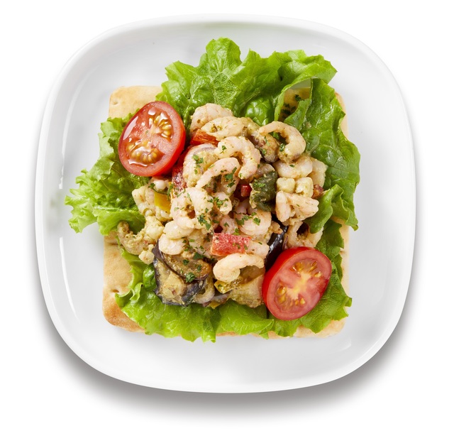 シュリンプジェノベーゼオープンサンド