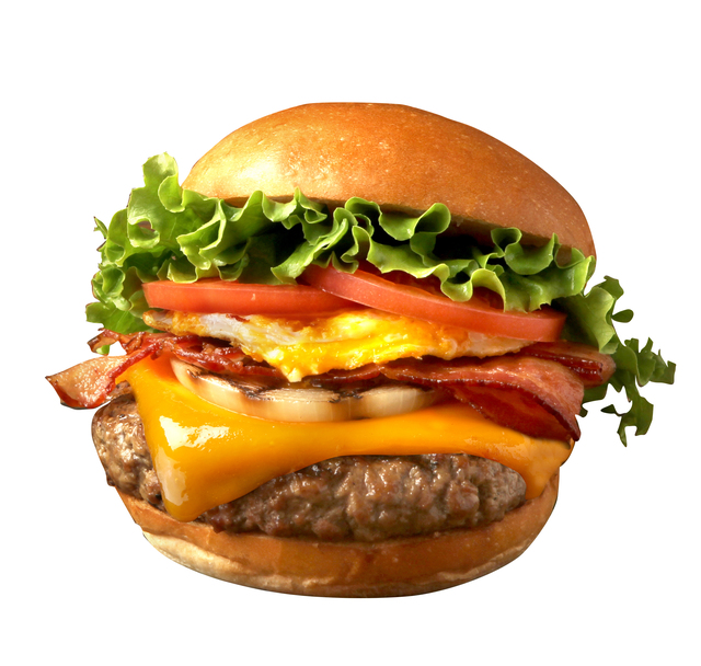 ベーコンエッグ厚切りチェダーバーガー