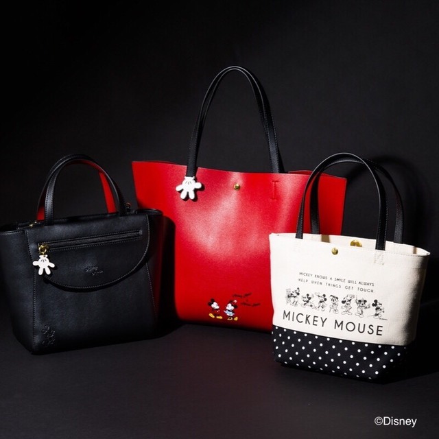 デディズニーコレクション「ミッキーマウス＆ミニーマウス」　フラップ２WAY、コローレ、ドットランチトート
