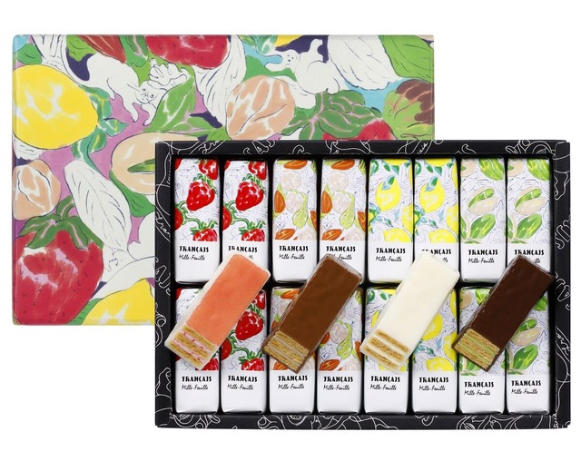 【東京ギフトパレット「2025年上半期人気お菓子ランキング」】第5位：「果実を楽しむミルフィユ詰合せ」いちご・れもん・ピスタチオ・ジャンドゥーヤと4種類の味