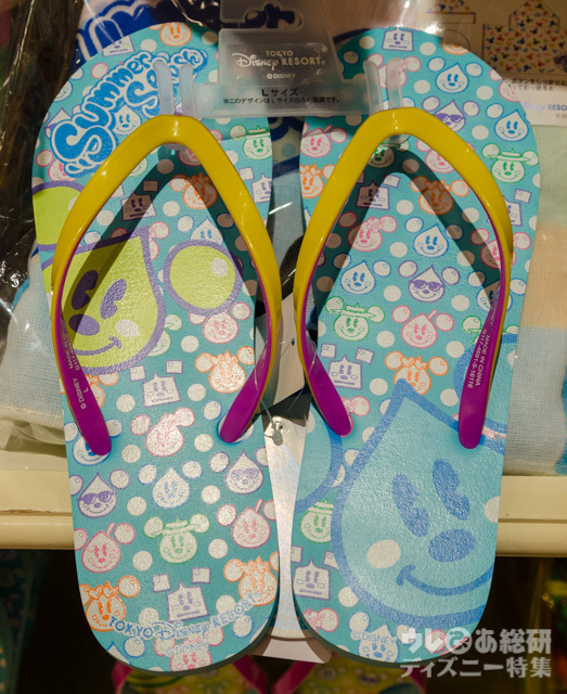 ビーチサンダル ¥1,600|東京ディズニーランド「ディズニー夏祭り」、東京ディズニーシー「ディズニーサマーフェスティバル」2016年スペシャルグッズ